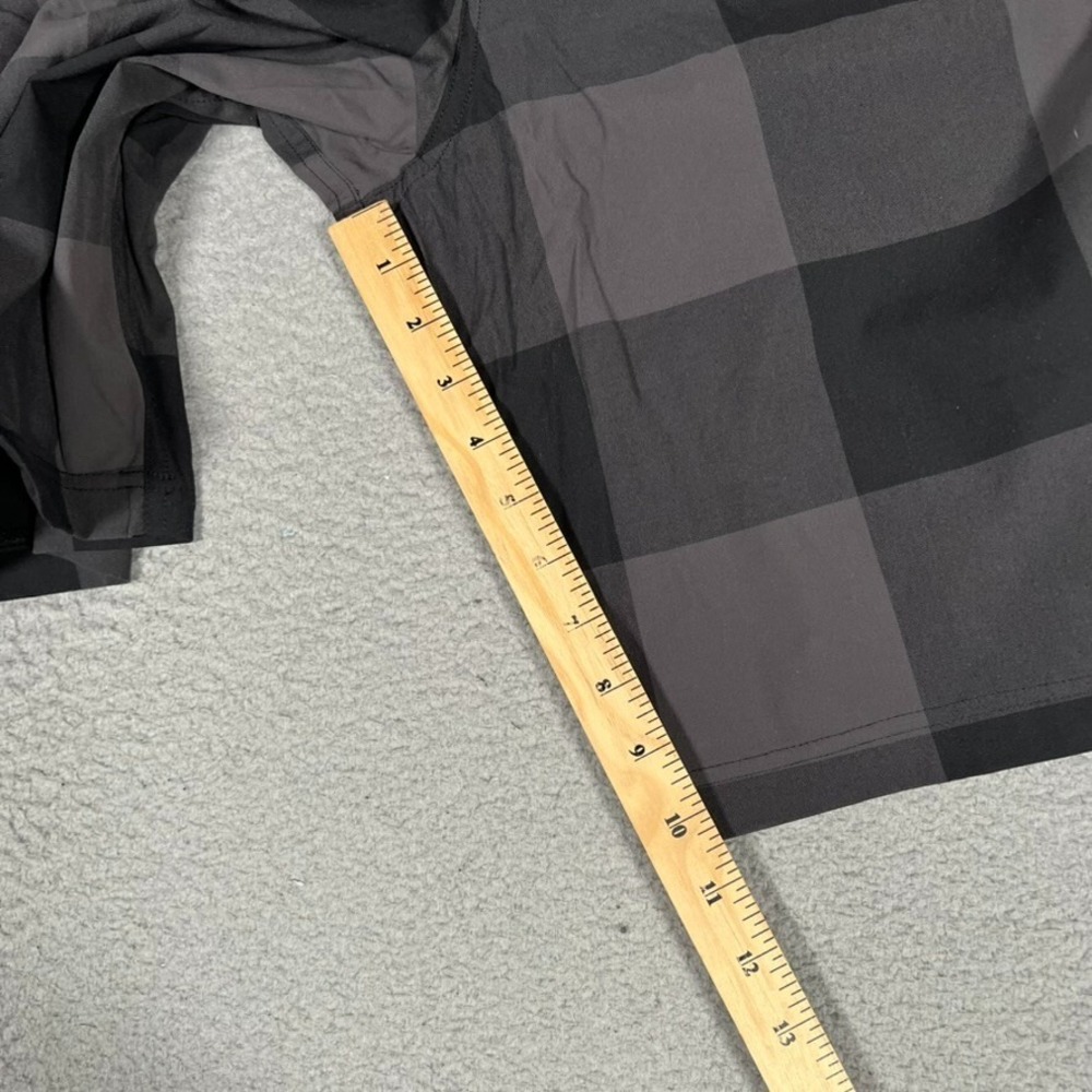 Lululemon Shorts Mens 30 Gray Plaid 11" Kahuna Warpstreme Casual Preppy‎ Pockets - Picture 8 of 12